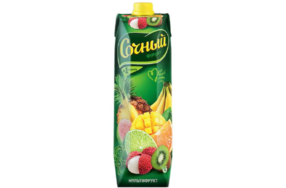 Сок "Сочный" мультифрукт 1л.